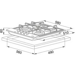 Franke Smart Linear FHNL 604 4G XS E İnox