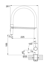 Franke Icon Semi Pro Armatür