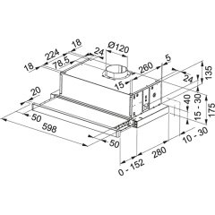 Franke İnox Sürgülü Aspiratör (FTC 6032 GR/XS V2 / 600))