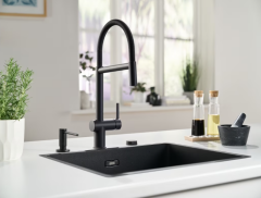 Franke Active Plus Semi Pro Matt Black Armatür