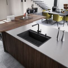 Franke Maris MRG 610-72 Matt Black Granit Eviye