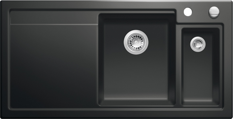 Nuevo PUREL 6 S Seramik Eviye Siyah (Sol Damlalıklı)