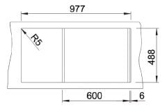 Nuevo PUREL 6 S Seramik Eviye Siyah (Sol Damlalıklı)