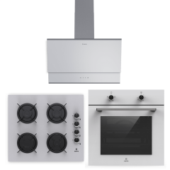 Narte Beyaz Cam Ankastre Set ( 6 Yıl Garanti )