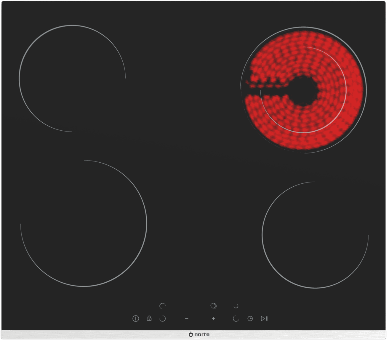 Narte 4 Göz Elektrikli Vitroseramik Ankastre Ocak