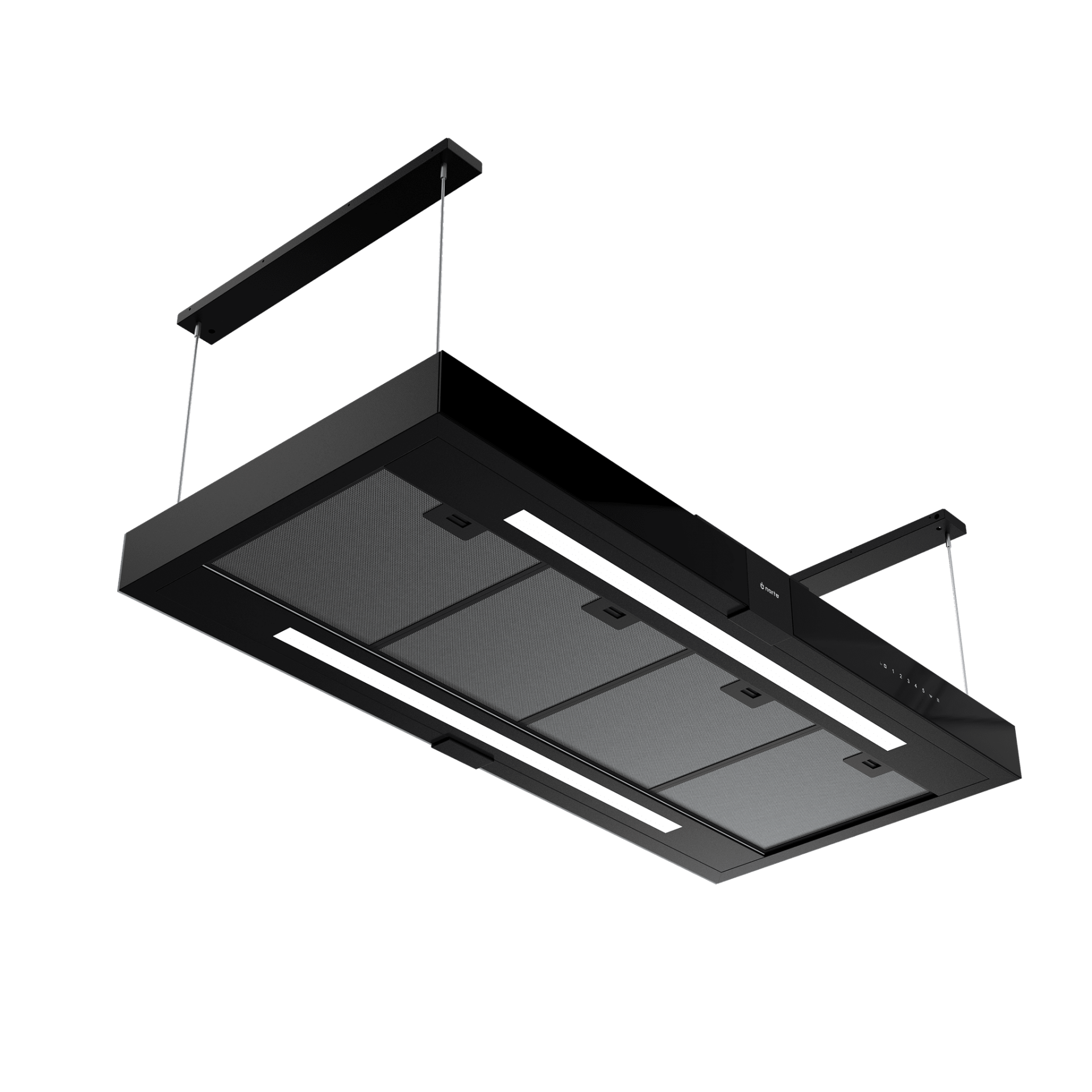 Narte Siyah Ada Davlumbaz (NT-HI400130B)