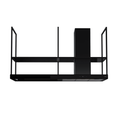 Narte Siyah Raf Tipi Ada Davlumbaz (NT-HI400180B)