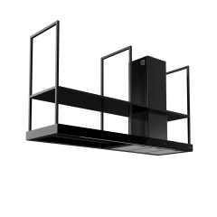 Narte Siyah Raf Tipi Ada Davlumbaz (NT-HI400180B)