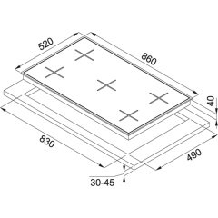 Franke Smart Linear Square FHNS 905 4G TC WH C Bianco