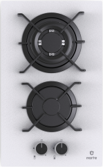 Narte 2 Göz Beyaz Cam Ankastre Ocak  (NT-CG20030W)