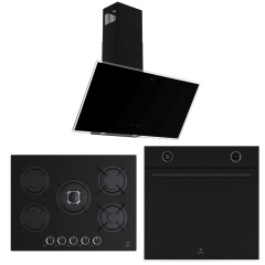 Narte 90 Cm Davlumbaz, 70 Cm Ocak Emaye Izgara Cam Ankastre Set ( 6 Yıl Garanti )