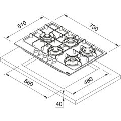 Franke Maris FHMA 755 4G DCL OY C Oyster