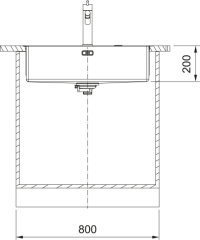 Franke Mythos Masterpiece 68 Eviye (GOLD)