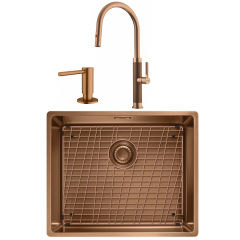 Franke Mythos Masterpiece Eviye Armatür Sabunluk Kampanyası (COPPER 50)