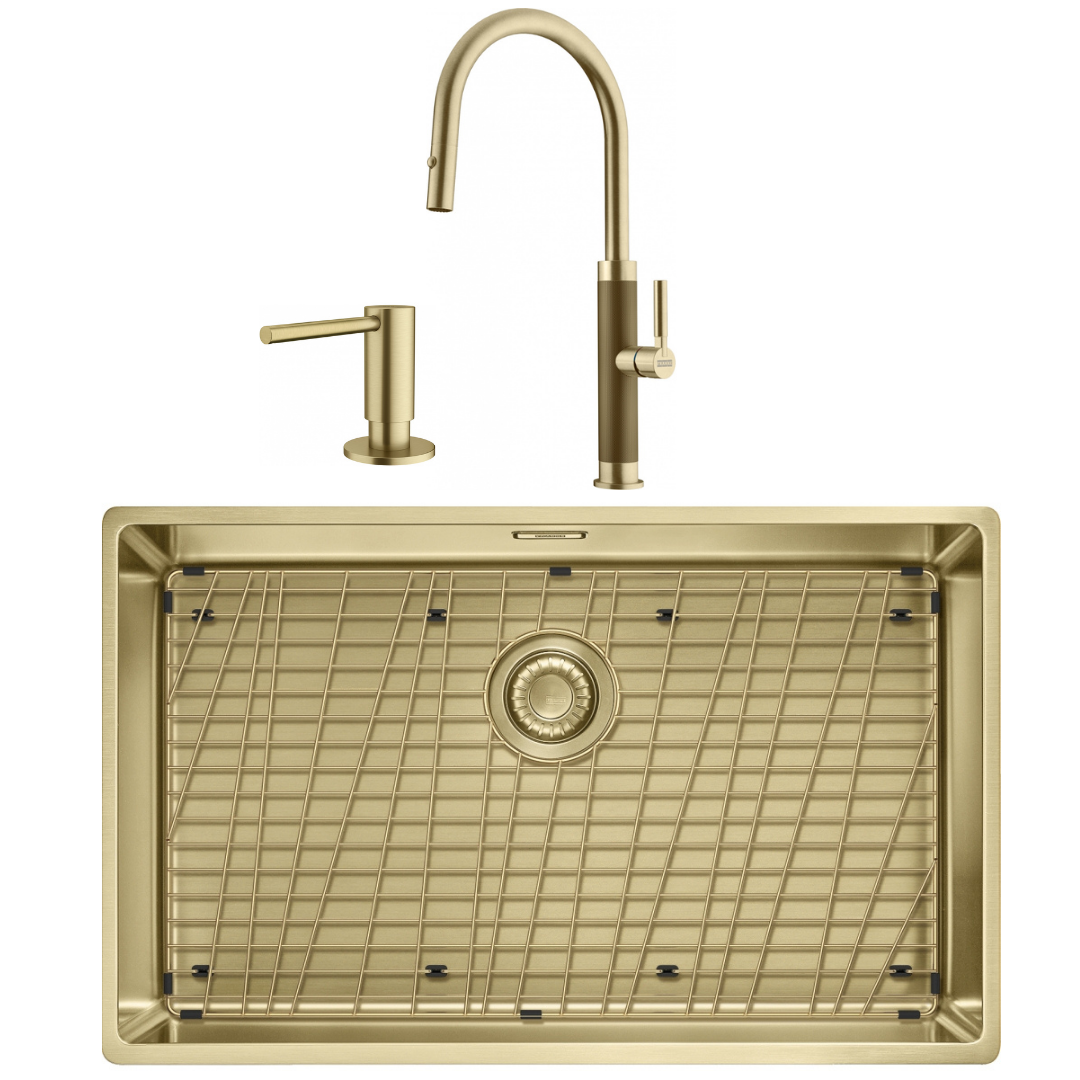 Franke Mythos Masterpiece Eviye Armatür Sabunluk Kampanyası (GOLD 68)