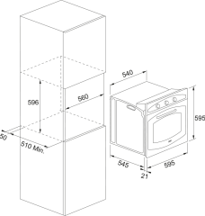Franke Classicline Nero Ankastre Fırın (FCO 86 H ON)