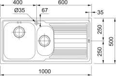 Franke Logicaline LLL 651 Dekor Eviye