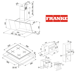 Franke Siyah 60 Cm Ankastre Set