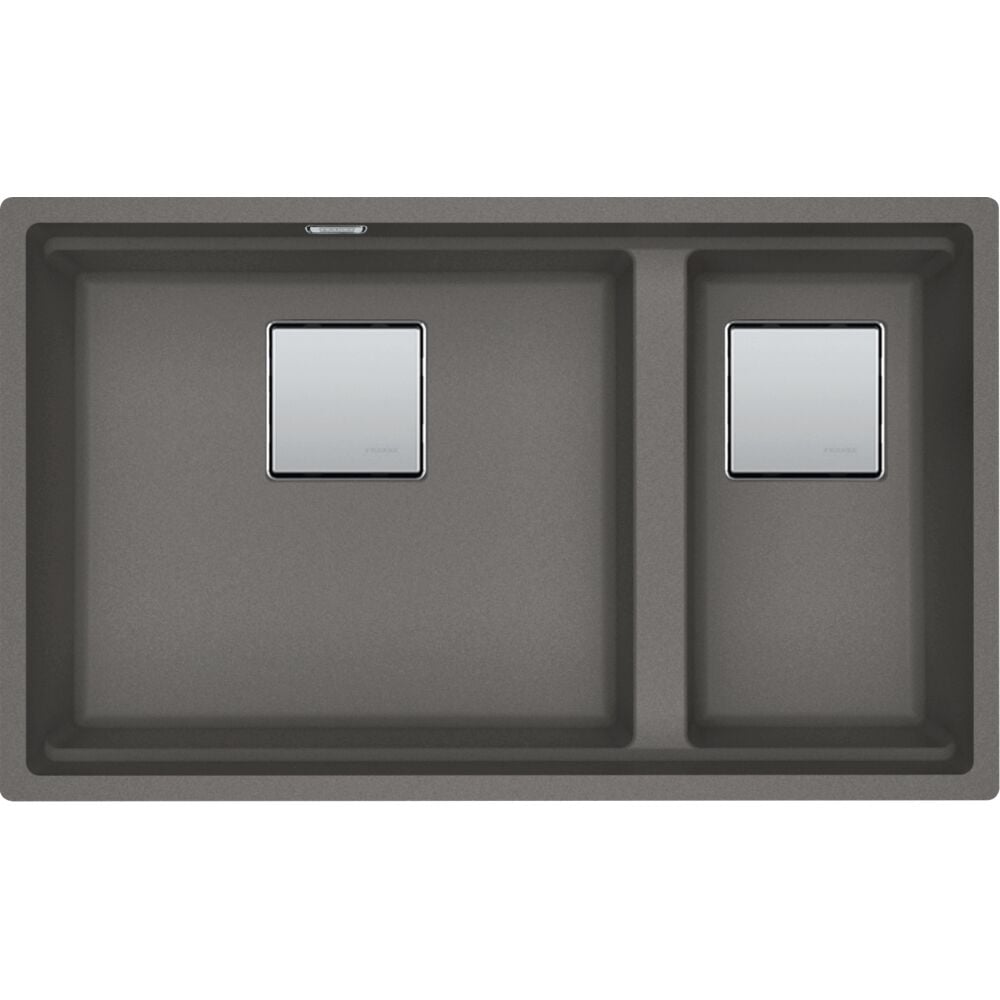 Franke Kubus 2 Tezgah Altı 1,5 Göz Granit Eviye Stone Grey