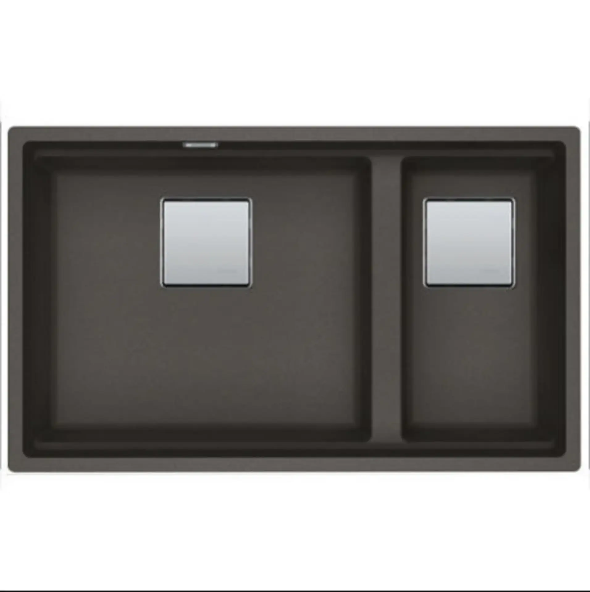 Franke Kubus 2 Tezgah Altı 1,5 Göz Granit Eviye Slate Grey