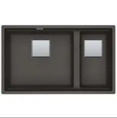 Franke Kubus 2 Tezgah Altı 1,5 Göz Granit Eviye Slate Grey