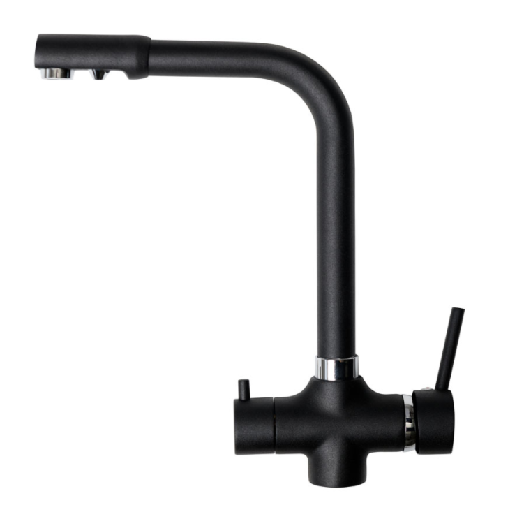 Nuevo Raymond Black Mikser Musluk (Arıtma Cihaz Bağlantılı Armatür)
