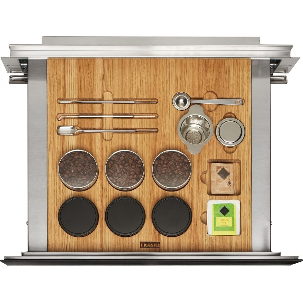 Franke Kahve Makinesi Aksesuar Çekmecesi (Black+Inox Frame)