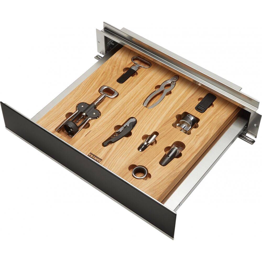 Franke Şaraplık Aksesuar Çekmecesi (Black+Inox Frame)