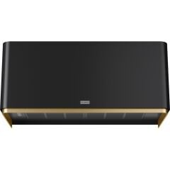 Franke Mythos Materpiece 80 cm Matt Black+Gold Davlumbaz