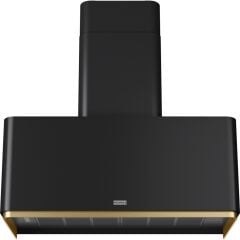 Franke Mythos Materpiece 80 cm Matt Black+Gold Davlumbaz