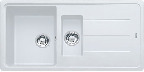 Franke Basis 1,5 Göz Damlalıklı Granit Eviye Bianco