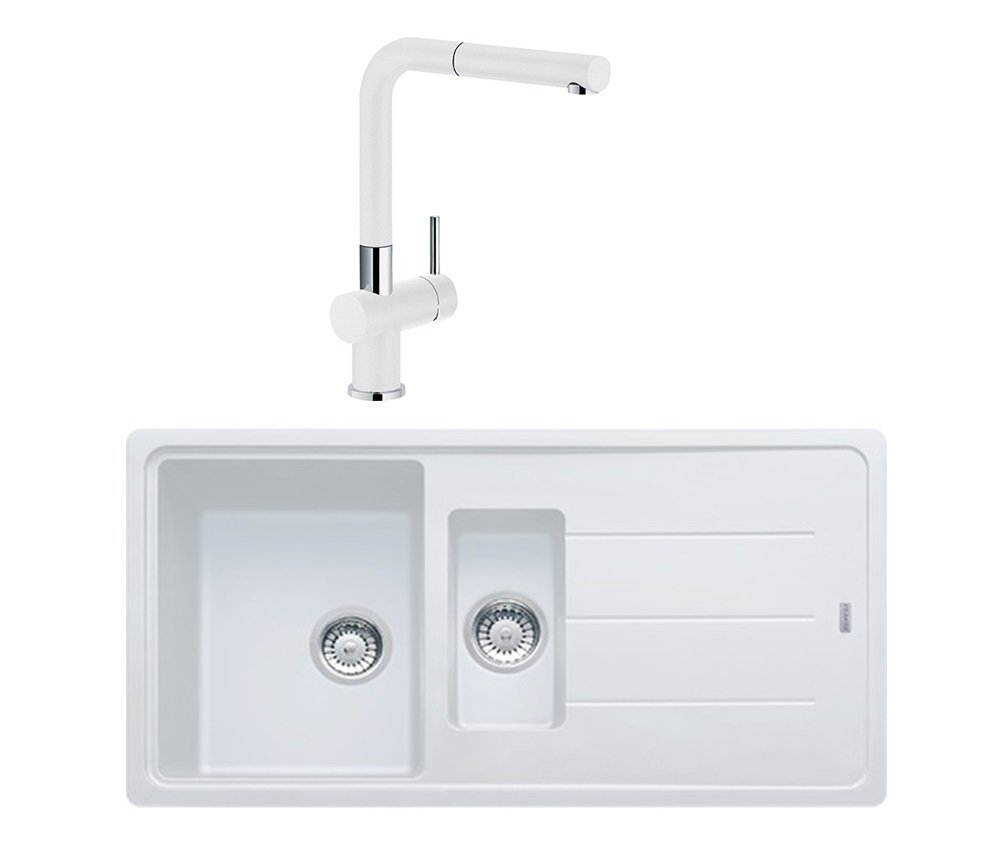 Franke BFG 651 + Active Plus Doccia Granit Eviye Armatür Kampanyası Bianco