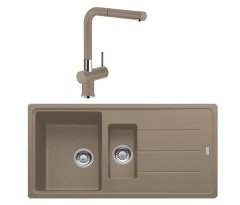 Franke BFG 651 + Active Plus Doccia Granit Eviye Armatür Kampanyası Oyster