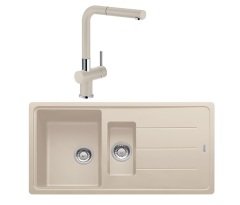 Franke BFG 651 + Active Plus Doccia Granit Eviye Armatür Kampanyası Sahara