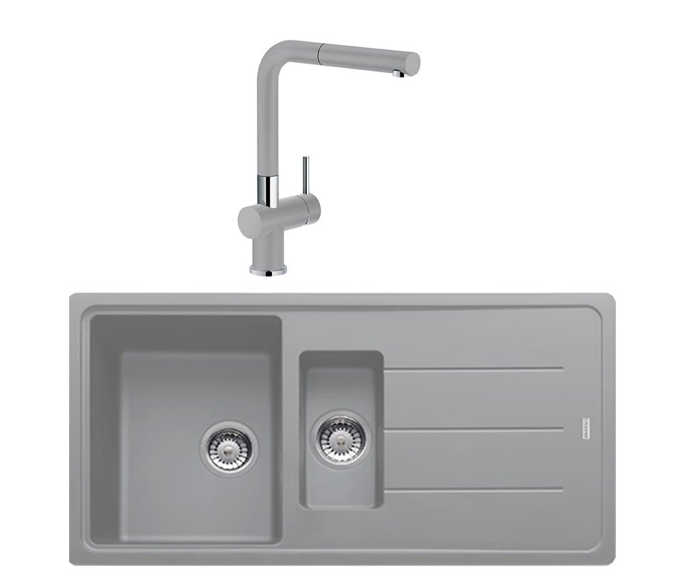 Franke BFG 651 + Active Plus Doccia Granit Eviye Armatür Kampanyası Stone Grey