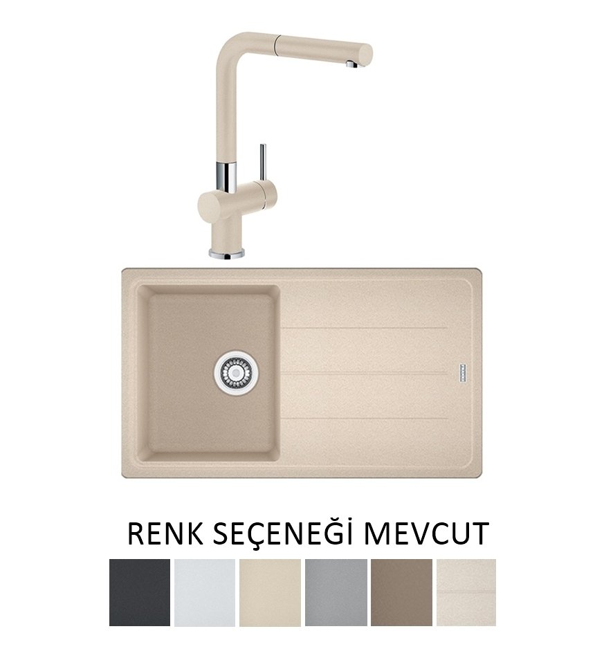 Franke BFG 611-86 + Active Plus Doccia Granit Eviye Armatür Kampanyası