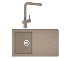 Franke BFG 611-86 + Active Plus Doccia Granit Eviye Armatür Kampanyası Oyster