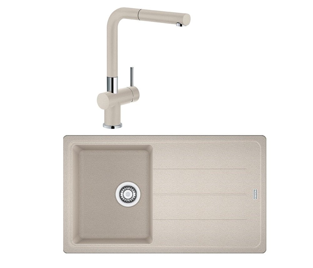 Franke BFG 611-86 + Active Plus Doccia Granit Eviye Armatür Kampanyası Sahara