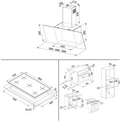 Franke Siyah Cam 90 Cm Ankastre Set