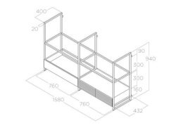 Elica Open Suite BL/F/160 Davlumbaz (Duvar Tipi)