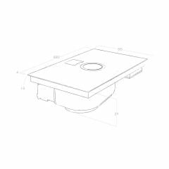 Elica NikolaTesla Switch BL/A/83 İndüksiyonlu Ocak & Davlumbaz