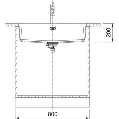 Franke Maris MRG 110-72 Tezgah Altı Granit Eviye Stone Grey