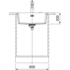 Franke Maris MRG 110-52 Tezgah Altı Granit Eviye Stone Grey