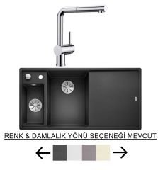 Blanco Krom Armatür & InFino Granit Eviye (LINUS-S + AXIA III 6S)