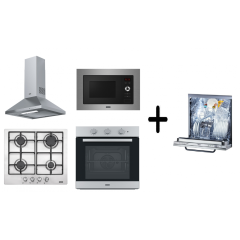 Franke İnox Ankastre Set + Mikrodalga & Tam Ankastre Bulaşık Makinesi